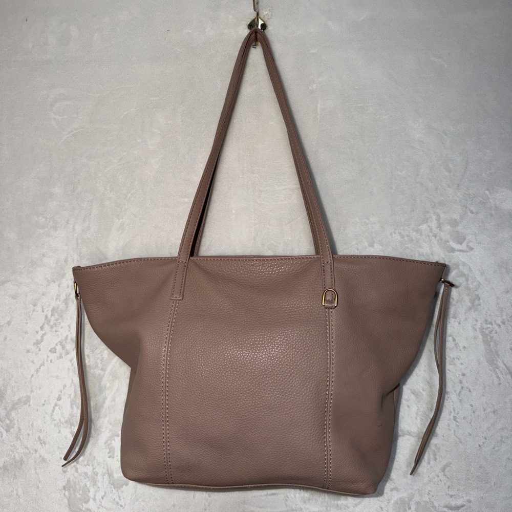Hobo International Kingston tote Purse Shoulder Bag Blush Beige Pebble Leather